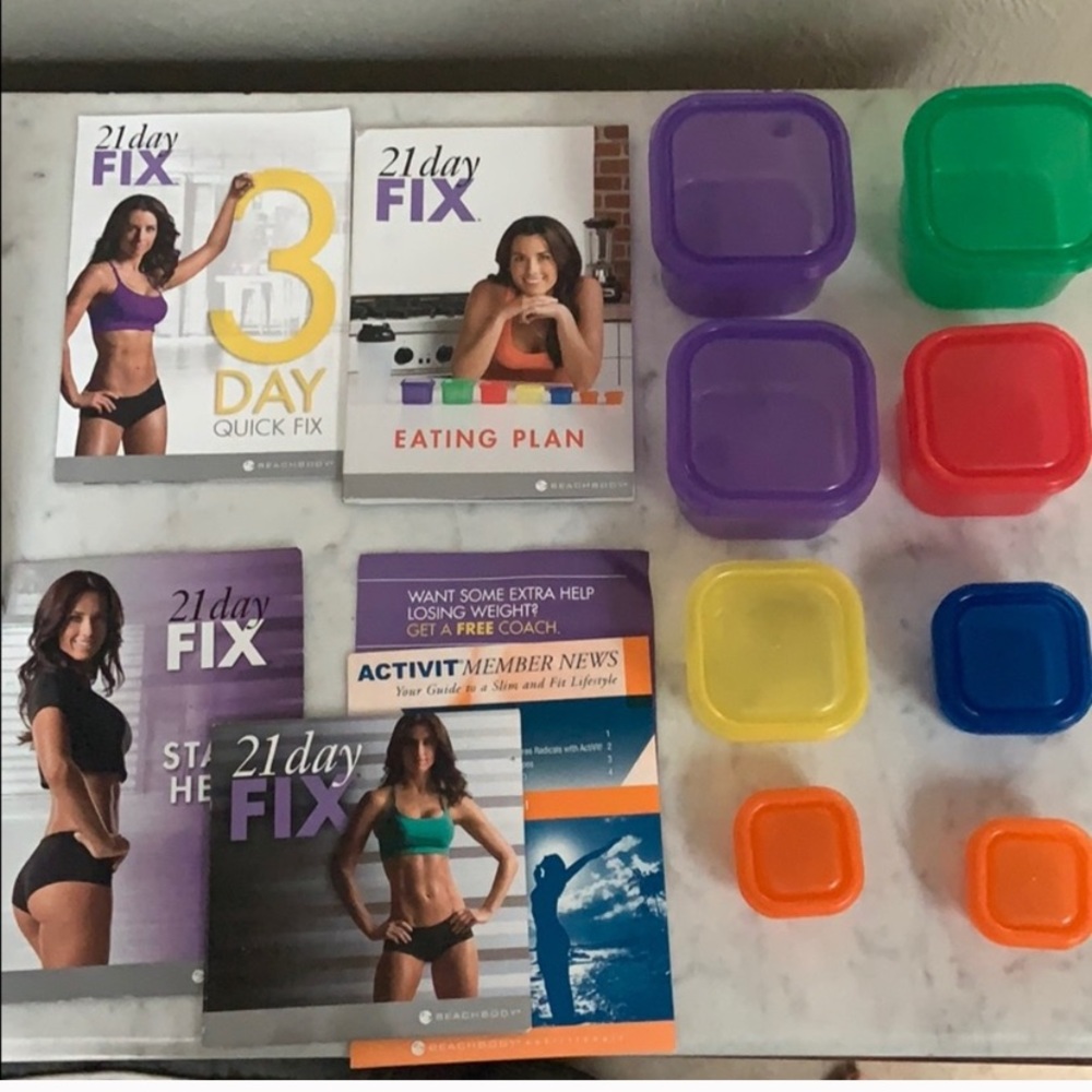 21 Day Fix BeachBody DVDs and Food Container Plan